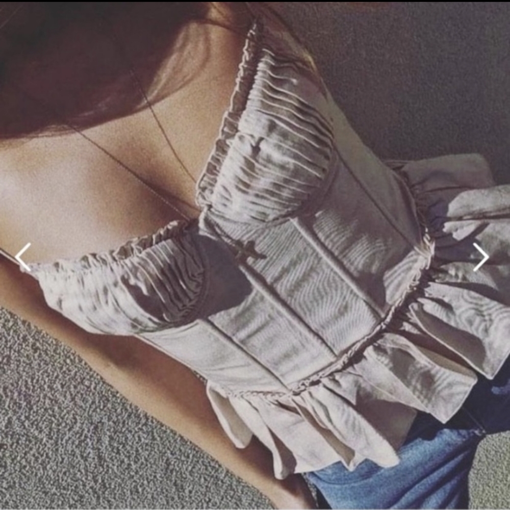 H&M x Brock Collection romantic top